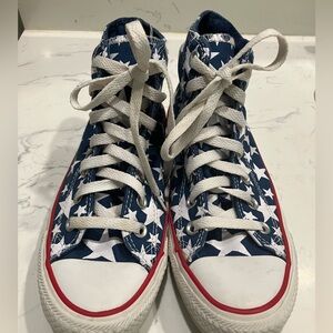 Converse Blue and White Star Sneakers
